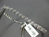 ESTATE 1.15CT DIAMOND 14KT WHITE GOLD ROUND FILIGREE ADJUSTABLE TENNIS BRACELET