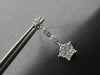 ESTATE 1.0CT DIAMOND 14KT WHITE GOLD CLASSIC STAR BY THE YARD HANGING EARRINGS
