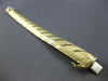 ESTATE WIDE 14KT YELLOW GOLD 3D CLASSIC MATTE & SHINY ITALIAN CUFF LOVE BRACELET