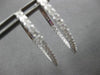 .72CT DIAMOND 18KT WHITE GOLD CLASSIC INSIDE OUT OVAL HOOP FUN HANGING EARRINGS