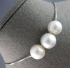 LARGE AAA SOUTH SEA PEARL 18KT WHITE GOLD PAST PRESENT FUTURE FLOATING NECKLACE