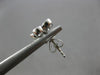 1.81CT DIAMOND & AAA AQUAMARINE 14KT WHITE GOLD PEAR SHAPE & ROUND STUD EARRINGS