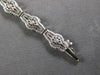 ANTIQUE WIDE ART DECO .25CT AAA SAPPHIRE 14KT WHITE GOLD TENNIS BRACELET #27760