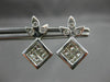 ANTIQUE .50CT DIAMOND 14K WHITE GOLD STAR CLUSTER FRIENDSHIP STUD EARRINGS #5272