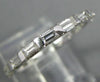 1.26CT DIAMOND 14KT WHITE GOLD BAGUETTE ETERNITY WEDDING ANNIVERSARY RING #26648