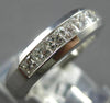 .87CT DIAMOND 14KT WHITE GOLD PRINCESS CLASSIC CHANNEL WEDDING ANNIVERSARY RING