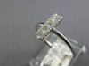 ESTATE .21CT DIAMOND 14KT WHITE GOLD 3D CLASSIC ROUND & BAGUETTE BAR FUN RING
