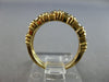 .60CT DIAMOND 14KT YELLOW GOLD 3D ROUND 6 STONE CLASSIC CHANNEL ANNIVERSARY RING