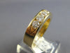 WIDE 1CT DIAMOND 14KT YELLOW GOLD ROUND CHANNEL 5 STONE WEDDING ANNIVERSARY RING