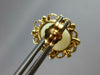 ESTATE LARGE AAA OPAL 14KT YELLOW GOLD OVAL FILIGREE FLOWER STUD EARRINGS #27496