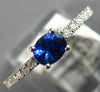 .61CT DIAMOND & AAA SAPPHIRE 18K WHITE GOLD 3D OVAL & ROUND FRIENDSHIP LOVE RING