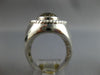 EXTRA LARGE 6.02CT DIAMOND & AAA SMOKY TOPAZ 14KT WHITE GOLD OVAL HALO FUN RING