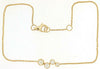 ESTATE .23CT DIAMOND 14KT YELLOW GOLD 3D BEZEL FOUR STONE ETOILE FUN BRACELET