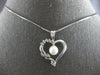 .35CT DIAMOND & AAA SOUTH SEA PEARL 14KT WHITE GOLD OPEN HEART FLOATING PENDANT