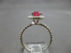 1.4CT DIAMOND & AAA PINK SAPPHIRE 14KT WHITE GOLD OVAL & ROUND ENGAGEMENT RING