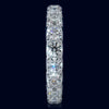 3.96CT DIAMOND 14KT WHITE GOLD 3D SHARED PRONG ETERNITY WEDDING ANNIVERSARY RING