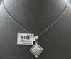 1.01CT DIAMOND 18K WHITE GOLD 3D ROUND BAGUETTE & PRINCESS HALO FLOATING PENDANT