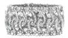 EXTRA LARGE 32.50CT DIAMOND 18KT WHITE GOLD ROUND & HEART SHAPE TENNIS BRACELET