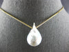 LARGE AAA SOUTH SEA PEARL 18KT YELLOW GOLD 3D CLASSIC SOLITAIRE FLOATING PENDANT