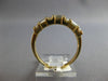 1CT DIAMOND 14KT YELLOW GOLD 3D ROUND & BAGUETTE 2 ROW WEDDING ANNIVERSARY RING