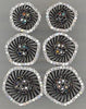2.26CT WHITE & BLACK DIAMOND 18KT WHITE GOLD FLOWER JOURNEY FUN HANGING EARRINGS