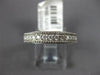 .35CT DIAMOND 18KT WHITE GOLD 3D ROUND FILIGREE SEMI ETERNITY ANNIVERSARY RING