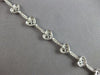 ESTATE 2.17CT DIAMOND 14KT WHITE GOLD MULTI HEART FILIGREE LOVE TENNIS BRACELET