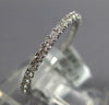 .40CT DIAMOND 18KT WHITE GOLD CLASSIC ROUND 1.5MM ETERNITY ANNIVERSARY LOVE RING