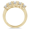 LARGE 1.5CT DIAMOND 14KT YELLOW GOLD 3D LUCIDA 4 PRONG 5 STONE ANNIVERSARY RING