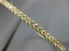 ESTATE 1.95CT DIAMOND 18KT YELLOW GOLD ROUND SEMI ETERNITY LOVE BANGLE BRACELET