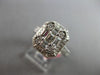 LARGE 1.68CT DIAMOND 18KT WHITE GOLD ROUND & BAGUETTE INVISIBLE ENGAGEMENT RING