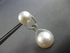 EXTRA LARGE 1.90CT DIAMOND & AAA SOUTH SEA PEARL 18KT WHITE GOLD PAVE EARRINGS