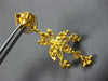 ANTIQUE 22KT YELLOW GOLD HANDCRAFTED FLOWER FILIGREE CHANDELIER HANGING EARRINGS