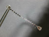 LONG 1.46CT DIAMOND & AAA MULTI COLOR SAPPHIRE 14K WHITE GOLD HANGING EARRINGS