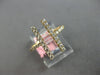 ESTATE .39CT DIAMOND 14KT YELLOW GOLD 3D CLASSIC DOUBLE BAR FUN RING