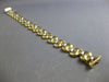 ESTATE WIDE 14KT WHITE & YELLOW GOLD CLASSIC MATTE & SHINY FUN FLORAL BRACELET