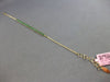 ESTATE AAA EMERALD 14KT YELLOW GOLD 3D CLASSIC SEMI ETERNITY FUN BRACELET