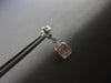 ESTATE .45CT DIAMOND 14KT WHITE GOLD ROUND & BAGUETTE INVISIBLE HANGING EARRINGS