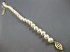 LONG AAA SOUTH SEA PEARL 14KT YELLOW GOLD CLASSIC 6.5MM FILIGREE BRACELET #27756
