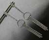 LONG 1.25CT DIAMOND 18KT WHITE GOLD MULTI BAR CHANDELIER HANGING EARRINGS #27662