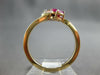 .45CT DIAMOND & AAA RUBY 14KT YELLOW GOLD OVAL & ROUND CRISS CROSS RING #27660