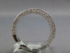 1.07CT DIAMOND 18KT WHITE GOLD FILIGREE 3/4TH ETERNITY SIZEABLE ANNIVERSARY RING