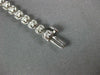 ESTATE 1.0CT DIAMOND 14K WHITE GOLD 3D ROUND BEZEL PRONG CLASSIC TENNIS BRACELET