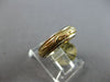 ESTATE 14K 2 TONE GOLD 3D FILIGREE HANDCRAFTED ETERNITY WEDDING ANNIVERSARY RING