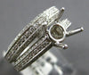 .71CT DIAMOND 18K WHITE GOLD 4 PRONG SEMI MOUNT ENGAGEMENT WEDDING BAND RING SET