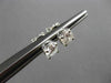 ESTATE 1.18CT DIAMOND 14KT WHITE GOLD CLASSIC STUD EARRINGS 6mm F/G SI-I #24443