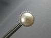 .54CT DIAMOND & AAA SOUTH SEA PEARL 14KT WHITE GOLD 3D FLOWER HALO STUD EARRINGS