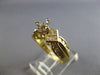 .70CT DIAMOND 14K YELLOW GOLD ROUND & PRINCESS SEMI MOUNT ENGAGEMENT RING #28075