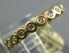 .50CT DIAMOND 14KT YELLOW GOLD 3D CLASSIC ROUND BEZEL ETERNITY ANNIVERSARY RING