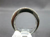 WIDE 1.98CT DIAMOND 18K WHITE GOLD 3D ROUND 3 ROW SEMI ETERNITY ANNIVERSARY RING